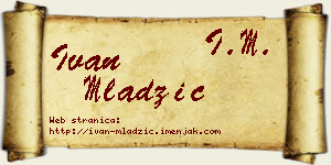 Ivan Mladžić vizit kartica